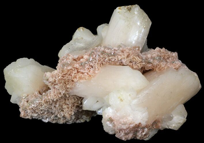 Peach Colored Stilbite Crystal Cluster - India #44437
